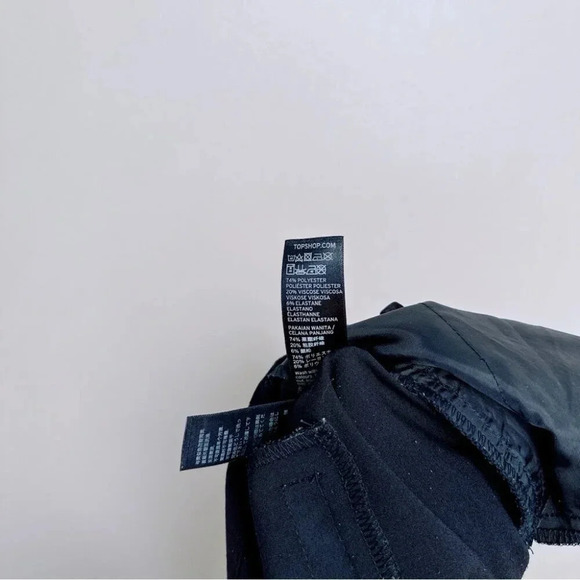 Topshop Womens 10 Ankle  Taper Trouser In Black - Picture 12 of 15